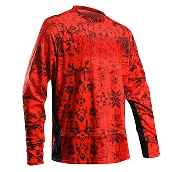 Ribolov T-shirt Hooded Ribolov Majica za Moške Dolg Rokav Uv Zaščito 50 Ribiško Oblačila Prostem Ribiško Oblačila