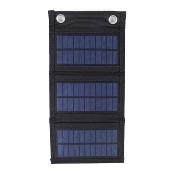 Zložljive Sončne celice, USB 6W 5V Polikristalni Silicij 3-Krat Sončne Celice za Mobilni Telefon/3V-5V BatteryCharging Dobave