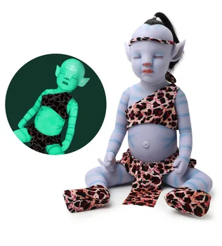 50 cm Avatar Rodi Punčko z Sijoča Luč Amazon Isti Model Simulacije Lutka Celotno Telo Mehko Vinil Otroška Igrača