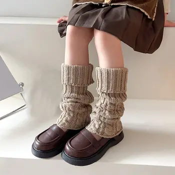 JK Otrok Twist Leg Ogrevalnike Moda Japonski Slog Harajuku Noge, Nogavice, Stopala Pokrov Dolge Nogavice, Pletene Noge Kritje Dekleta