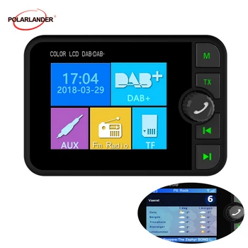V Avto DAB Digitalni Radijski Adapter z Bluetooth Pretakanje Glasbe FM Oddajnik TF kartica MP3 predvajalnik Digitalni Radio