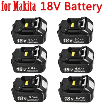 Makita 18v batterie 6ah litij-ionen ersatz bl1860b bl1860 bl1850 wiederauf ladbare elektro werkzeug batterie ddf486 df488