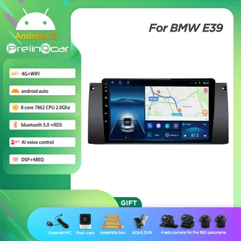 Android 12.0 Brezžični Carplay DTS Zvok Za BMW E39 Navigacija Multimedia Avto Predvajalnik Radio 2Din Stereo Bluetooth