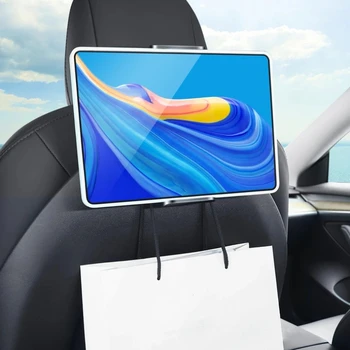 Za Tesla Model 3 Y Zadnji Sedež, Držalo za Telefon Kljuke 360 Stopinjsko Vrtenje Stojalo, Avto Nosilec za Vzglavnik, Za Tablični RAČUNALNIK iPad Mini Podporo