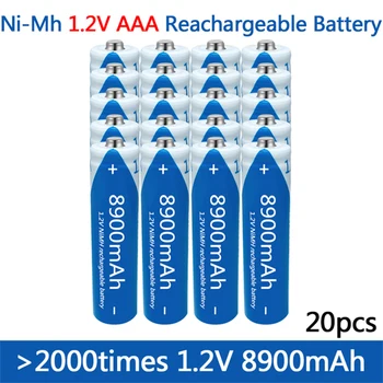 Daweikala AAA1.2V 8900mAh Baterije za Nove Alkalne Polnilna Batery za Led Luči, Igrače, Mp3 Majhen Ventilator Mikrofon