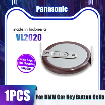 1PCS Panasonic VL2020 VL 2020 3V Polnilna Litijeva Baterija Z Nogami 180 stopinj Za BMW Daljinsko Avto Ključ Gumb Celic Baterije