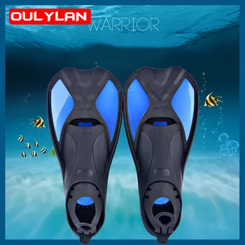 Oulylan Professional Scuba Potapljanje Plavuti Odraslih Nastavljiv Plavanje Čevlji Silikonski Dolgo Potopne Snorkeling, Potapljanje Plavutke