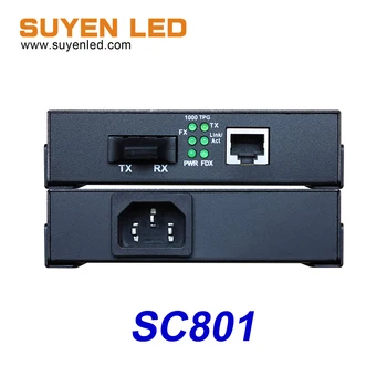 Najboljše Cene LINSN LED Zaslon Single-mode/ Multi-mode Optični Pretvornik SC801 MC801