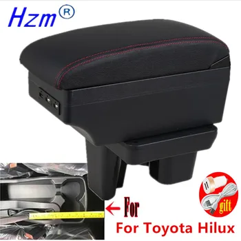Za Toyota Hilux Armrest polje Za Toyota Hilux Avto Armrest škatla za Shranjevanje Rekonstrukcija delov Notranje zadeve USB LED