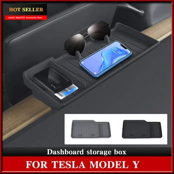 Za Tesla Model 3 2022 Nadzorni Plošči Škatla Za Shranjevanje Model Y 2023 Navigacijski Zaslon Zadaj Tkiva Očala Ključ Za Shranjevanje Pladenj, Pribor