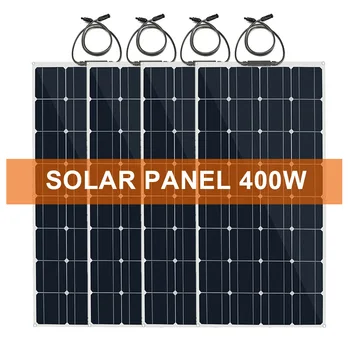 Prilagodljiv Solarni Panel 400w 500w 600w nepremočljiva prenosni Monokristalne Sončne Celice 1000w 12V Polnilec za Baterije