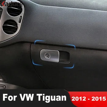 Avto Shranjevanje Škatle za Rokavice Stikalo Ročaj Kritje Trim Za Volkswagen VW Tiguan 2012 2013 2014 2015 Mat Notranje Oblikovanje Dodatki