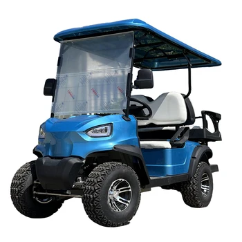 Barva Modra Meri 4 Osebe, 48v 60v 72v Litijeve Baterije, Sončne celice Skuter Off Road Buggy Električni Golf Voziček