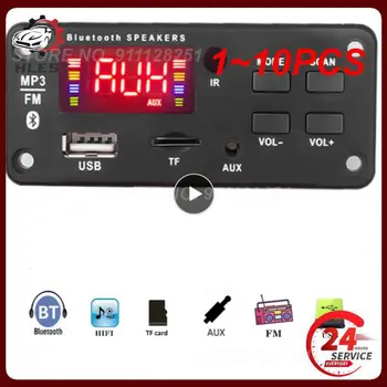 1~10PCS 50 W Ojačevalnik 7V-15V Predvajalnik MP3 Dekoder Odbor Bluetooth, združljiva 5.0 Avto FM Radio Modul TF USB, AUX WMA Predvajalnik Odkodirnik