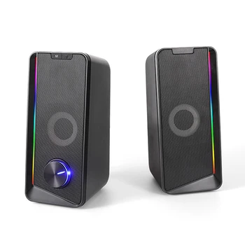 Namizje Bluetooth Audio (Zvok Bluetooth Multi-Svetlobni Učinek Kul Računalnik Zvočnik 4 Enote Dual Zvočniki Membrana Zvočnika