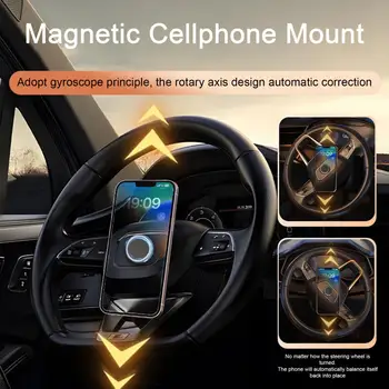 Avtomobilske Magnetni Telefon Gori Nastavljiv 360-Stopinjsko Obračanje Kompaktne Velikosti Široko Združljiv Komplet Za Mobilni Telefon, Držalo