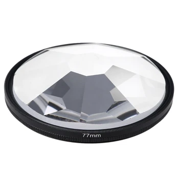 77mm Fotoaparat Stekleni Filter Pisane Steklena Prizma Prizma Spremenljivo Število Predmetov Fotoaparat z Bliskavico