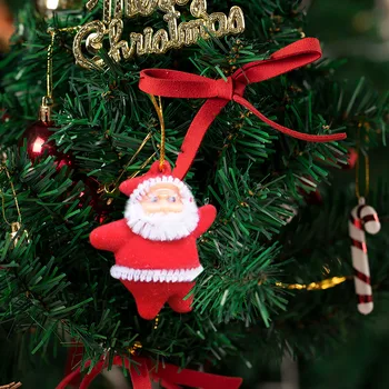 6/12pcs Božično Drevo Obesek Santa Claus Mini Risanka Slika Okraski Za Božič Visi Drevo Okraski, Darila Dobave #M