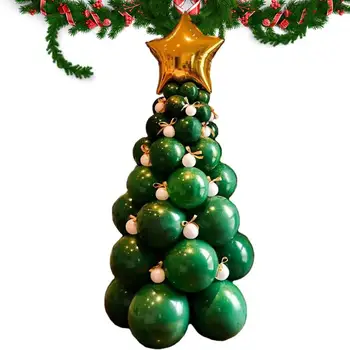 Počitnice Drevo Oblikovan Baloni Christmas Tree Balon Garland Arch Kit Počitnice Star Balon Garland Arch Komplet Foto Rekviziti Za DIY