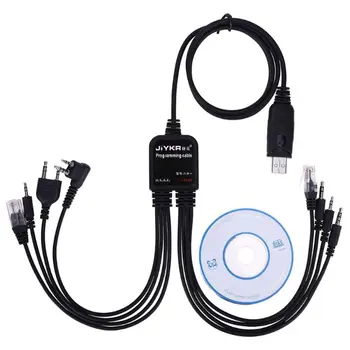Kabel Pemrograman USB, 8 V 1 untuk BAOFENG untuk Motorola untuk Kenwood TYT QYT