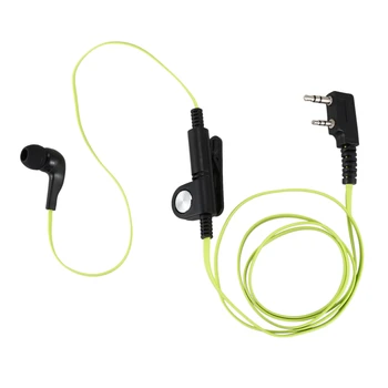 2 Pin Rezanec Style Slušalke Slušalka K Priključite Slušalke Slušalke Za Uv5R -888S Uv5R Radio Zeleni Žice