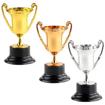 Plastični Majhne Trophy Prop Stranka Dekoracijo Stopnji Uspešnosti Simulirani Dekorativni Adornments Mini Igrača