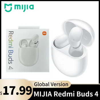 MIJIA Xiaomi Redmi Brsti 4 Brezžične Bluetooth Slušalke 35dB Aktivni šumov Slušalke 30 Ur Baterije IP54 Slušalke