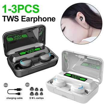 F9-5C TWS Slušalke Digitalni Zaslon za Šport na Prostem Slušalke za Zmanjšanje Hrupa, Hands-free (prostoročni Klici Bluetooth, Združljiva 5.3 izhod za Slušalke