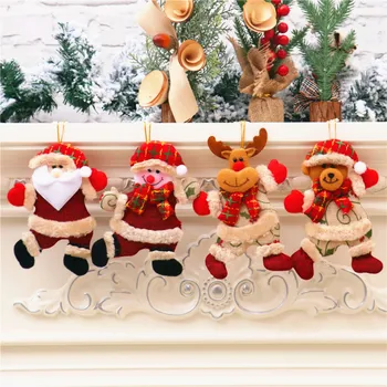 2pcs Božični Okraski Novo Leto Dekoracijo Elk Santa Božič Drevo Obesek Visi Doma Dekor Dobave 2023 Božič
