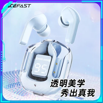 Acefast T6 Brezžične Slušalke Bluetooth 5.0 LED Zaslon za Zmanjšanje Hrupa Slušalke Šport Gaming Slušalke Čepkov Bas Touch Kontrole