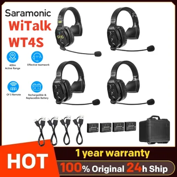 Saramonic WiTalk WT4S Komunikacije, Brezžične Slušalke, Mikrofon Sistem Duplex Interkom Slušalke za Morski Športni Trenerji
