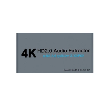 2.0 Avdio, Extractor Splitter 4K 60Hz SPDIF HDCP Pretvornik Dropship