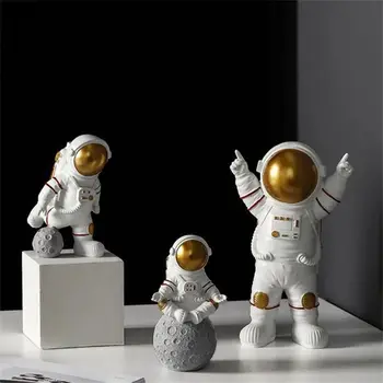 Doma Dekor Otroci Igrače Kozmonavt Kipi Miniature Darilo Astronavt Figurice Astronavt Luna Kiparstvo Dekorativni Astronavt Model