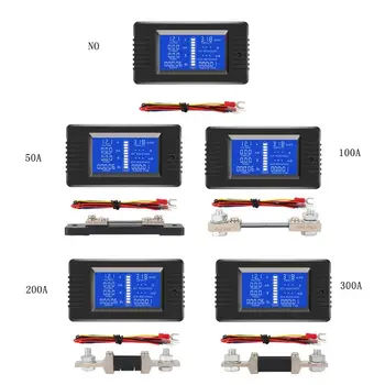 Zmogljivost baterije Tester Monitor Napetosti, Toka Upornosti Zmogljivosti Vatna Moč, Energijo Merilnik 0-200V 50A/100A/200A/300A
